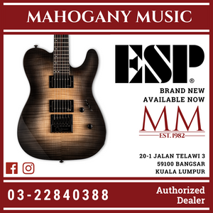 ESP LTD TE-1000 Evertune Black Natural Burst Electric Guitar