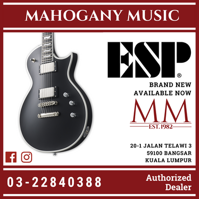 ESP E-II Eclipse BB Black Satin Electric Guitar