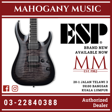 ESP E-II Horizon NT-II See Thru Black Sunburst