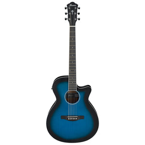 Ibanez AEG7-TBO Acoustic Guitar, Transparent Blue Sunburst