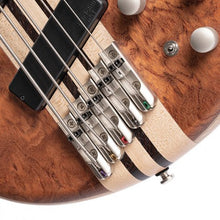 Cort A5 Beyond Electric Bass Guitar with Case - Open Pore Bubinga Natural