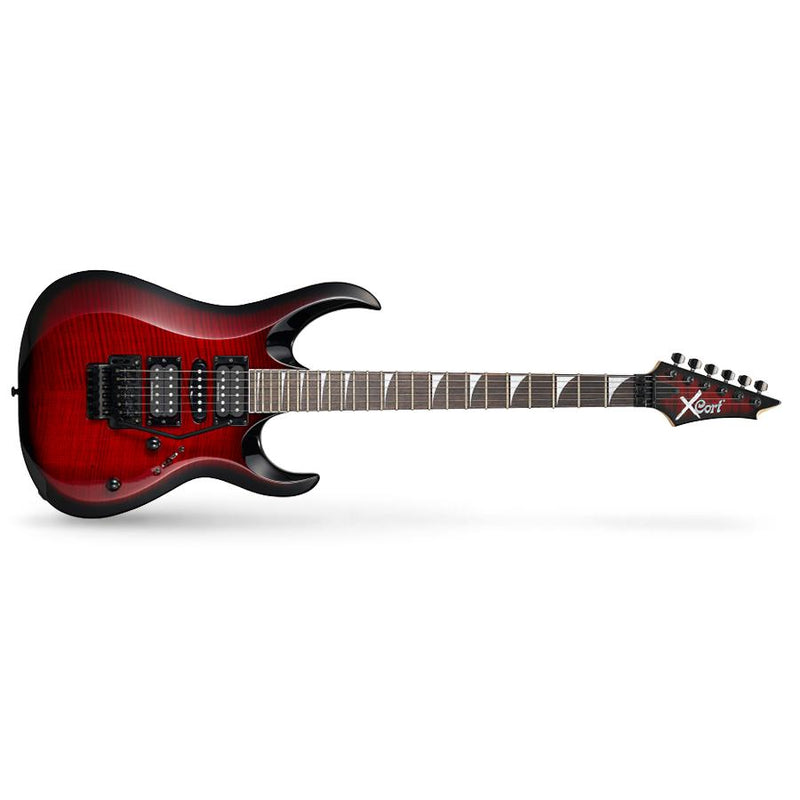 Cort X-11 Black Cherry Sunburst Electric Guitar – Mahogany Music