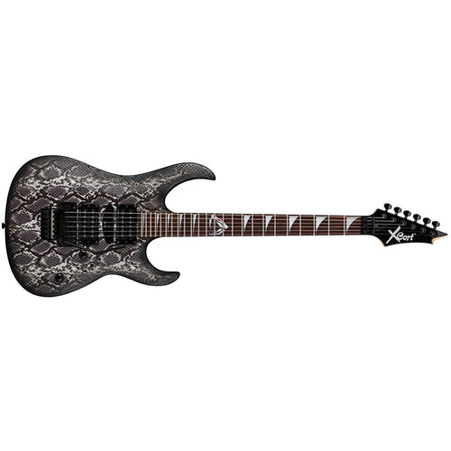 Cort X6 Viper Snakeskin Black Electric Guitar