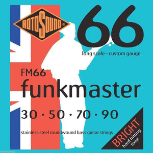 Rotosound FM66 Funkmaster 4-Str Bass 30-90 Strings