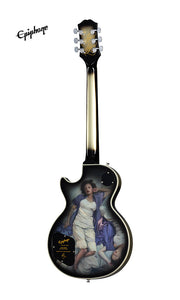 Epiphone Adam Jones Les Paul Custom Art Collection Electric Guitar, Case Included - Korin Faught's, "Sensation" - Antique Silverburst