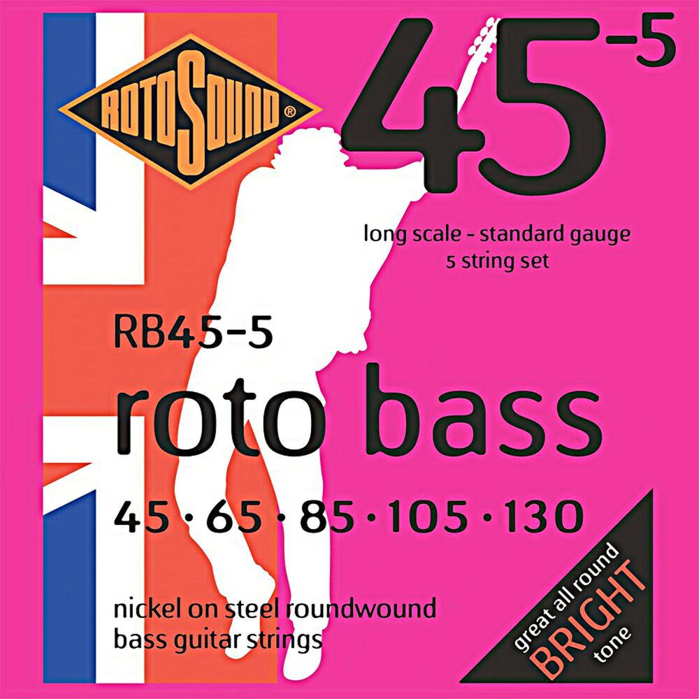 RotoSound RB455 5-Str 45-130 Bass Strings