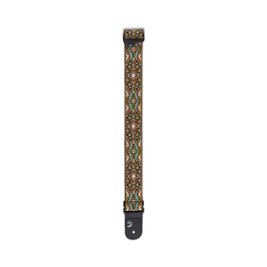 D’addario 50RW10 Eco Comfort Persian Woven Guitar Strap, Black