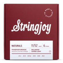 Stringjoy Naturals Acoustic Guitar Strings - 11/52