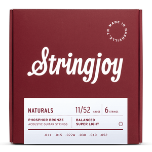 Stringjoy Naturals Acoustic Guitar Strings - 11/52