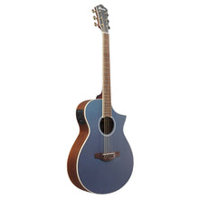 Ibanez AEWC12-PMF AEWC Series Acoustic Electric Guitar, Prussian Blue Metallic Flat