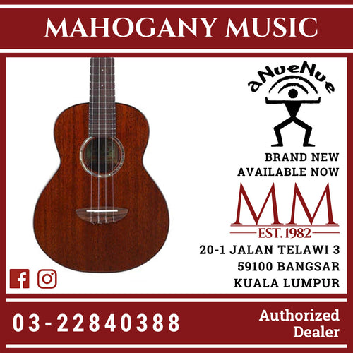 ANueNue AMM3E African Mahogany Tenor Ukulele (with pickup)