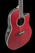 Ovation Applause AB24-2S E-Acoustic Guitar CS Mid Cutaway Ruby Red Satin