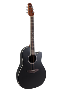 Ovation Applause AB24-5S E-Acoustic Guitar CS Mid Cutaway Black Satin