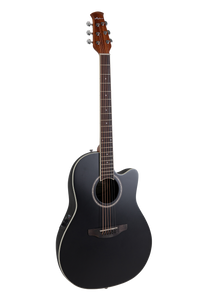 Ovation Applause AB28-5S E-Acoustic Guitar Super Shallow Bowl Cutaway Black Satin