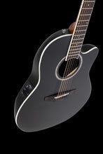 Ovation Applause AB28-5S E-Acoustic Guitar Super Shallow Bowl Cutaway Black Satin