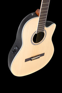 Ovation Applause AB24CS-4S E-Acoustic classical guitar Mid Cutaway Nylon Natural Satin