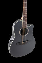 Ovation Applause AB2412-5S E-Acoustic Guitar AB2412II Mid Cutaway 12-string Black Satin