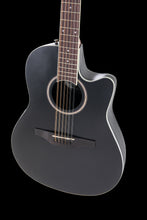 Ovation Applause AB2412-5S E-Acoustic Guitar AB2412II Mid Cutaway 12-string Black Satin