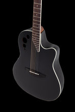 Ovation Applause AE44-5S E-Acoustic Guitar Mid Cutaway Black Satin