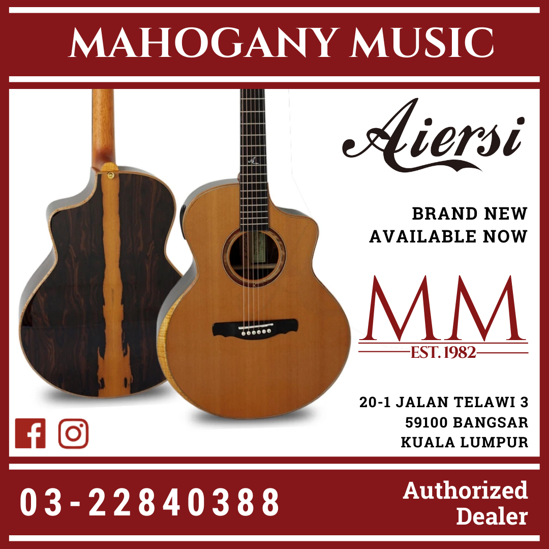 Aiersi Echoes Artist Full Solid Acoustic Guitar SG03DCZ 40