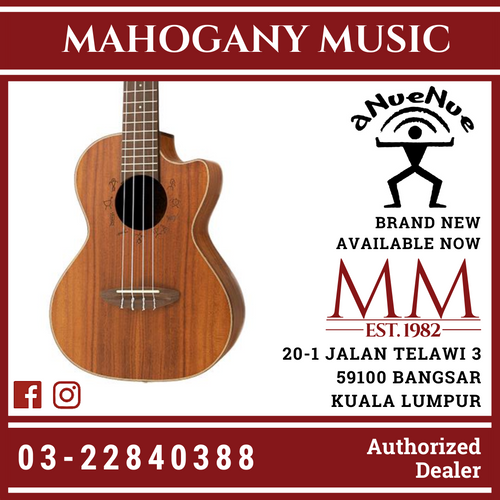 Anuenue LK3CE Lani III Tenor Natural Finish Ukulele