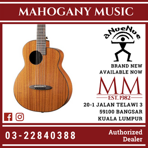 Anuenue M20 Feather Bird All Mahogany Semi Gloss Acoustic Guitar