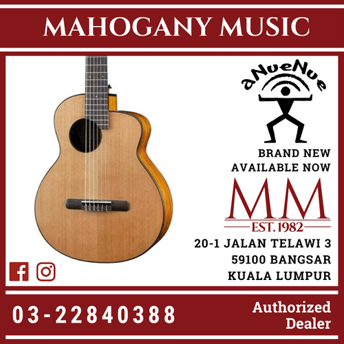 Anuenue MN14 Feather Bird Solid Top Nylon String Guitar