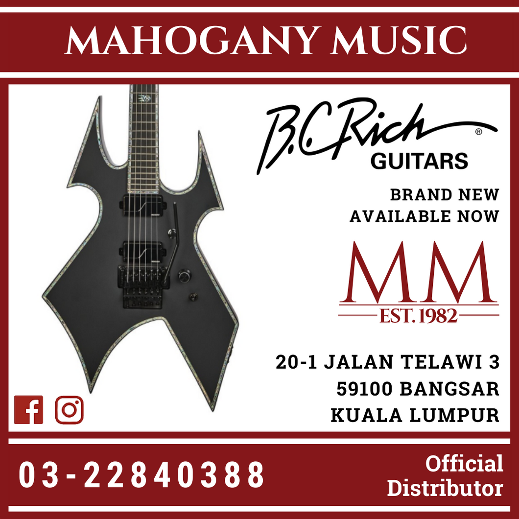 B.C Rich Warbeast Extreme Matte Black With Floyd Rose