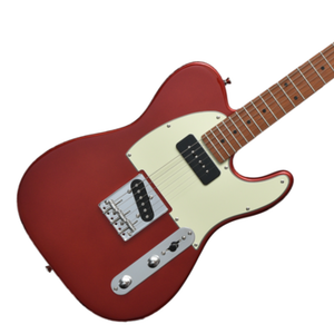 Bacchus BTE-2-RSM/M-CAR Universe Series Roasted Maple Electric Guitar, Candy Apple Red