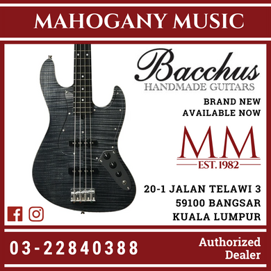 Bacchus WL-434S FM-ALD BLK-OIL Black Oil 4-String Bass