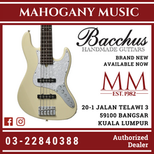 Bacchus WJB5-580/R-Act-OWH 5-String Active Olympic White Bass