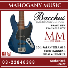 Bacchus WL5-ASH-RSM STB Blue 5-String Turbo Bass