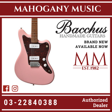 Bacchus BJM-1RSM/M-SLPK Universe Series Roasted Maple Electric Guitar, Shell Pink