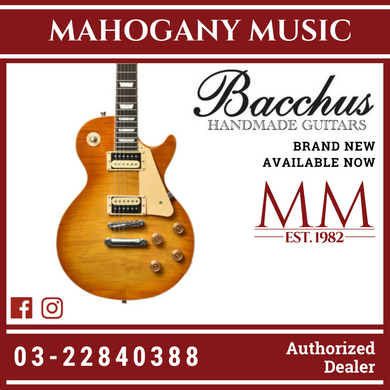 Bacchus BLP-FMH/R HB Universe Series Electric Guitar, Honey Burst