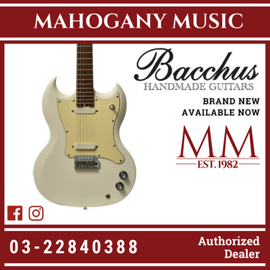 Bacchus BSMSTD/RSM-OWH Global Series Roasted Maple Electric Guitar,Olympic White