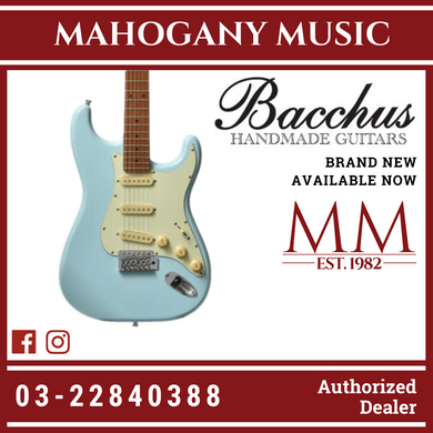 Bacchus BST-1-RSM/M-PTL-SOB Universe Series Roasted Maple Electric Guitar, Pastel Sonic Blue