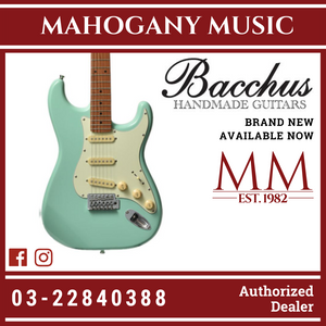 Bacchus BST-1-RSM/M-SFG Universe Series Roasted Maple Electric Guitar, Sea Foam Green