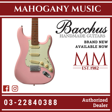 Bacchus BST-1-RSM/M-SLPK Universe Series Roasted Maple Electric Guitar, Shell Pink