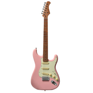 Bacchus BST-1-RSM/M-SLPK Universe Series Roasted Maple Electric Guitar, Shell Pink