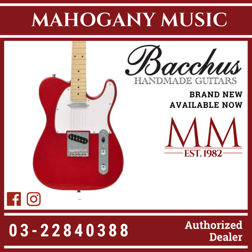 Bacchus BST-1M-CAR Universe Series Electric Guitar, Candy Apple Red