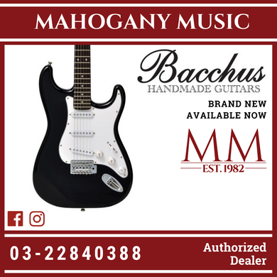 Bacchus BST-1R-BLK Universe Series Electric Guitar, Black