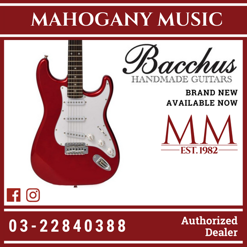 Bacchus BST-1R-CAR Universe Series Electric Guitar, Candy Apple Red