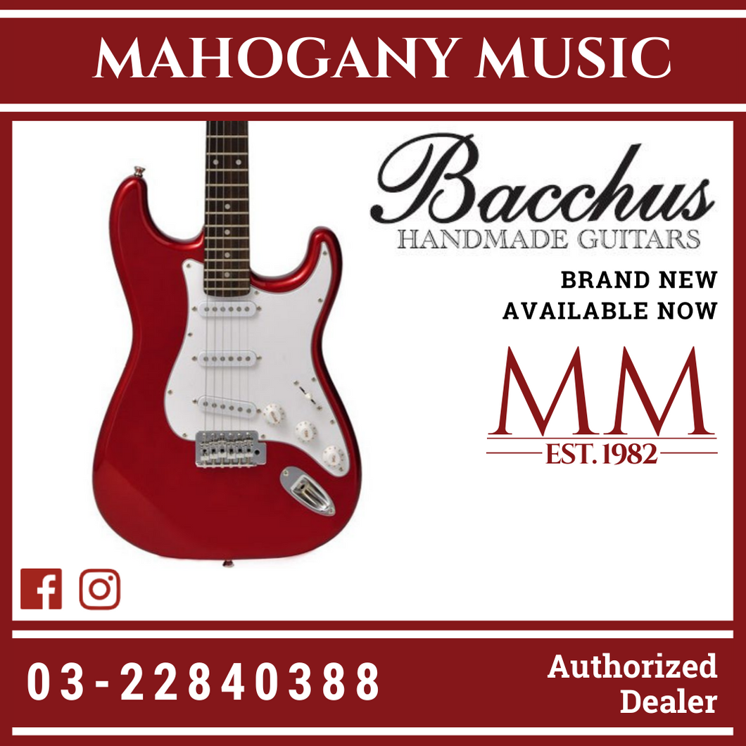 Bacchus BST-1R-CAR Universe Series Electric Guitar, Candy Apple Red