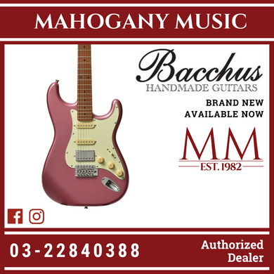 Bacchus BST-2-RSM/M-BGM Universe Series Roasted Maple Electric Guitar,Burgundy Mist