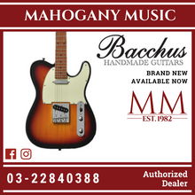 Bacchus BTE-1-RSM/M-3TS Universe Series Roasted Maple Electric Guitar, 3 Tone Sunburst