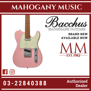 Bacchus BTE-1-RSM/M-SLPK Universe Series Roasted Maple Electric Guitar, Shell Pink