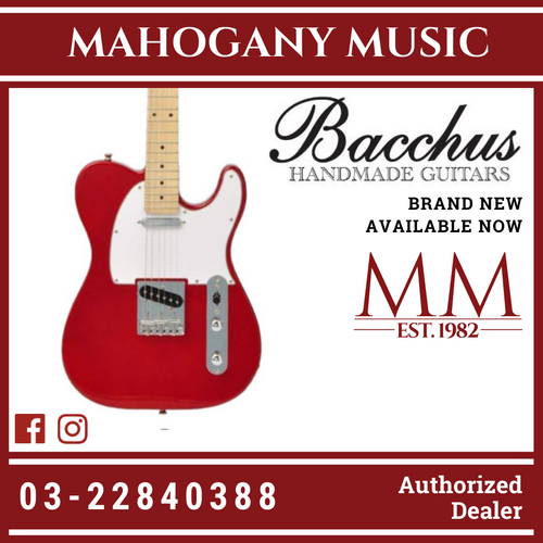 Bacchus BTE-1M-CAR Universe Series Electric Guitar, Candy Apple Red