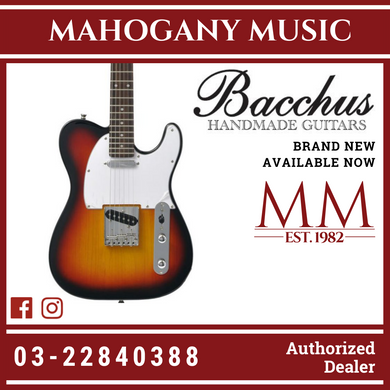 Bacchus BTE-1R-3TS Universe Series Electric Guitar, 3 Tone Sunburst