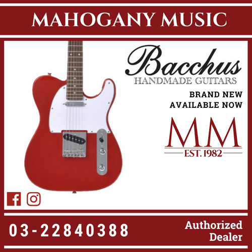 Bacchus BTE-1R-CAR Universe Series Electric Guitar, Candy Apple Red