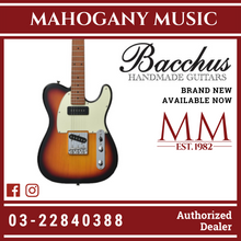 Bacchus BTE-2-RSM/M-3TS Universe Series Roasted Maple Electric Guitar, 3 Tone Sunburst